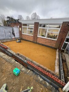 Extension groundworks