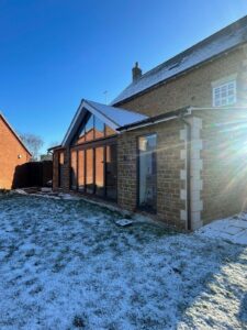 Side angle of garden after refurb